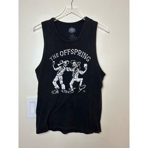 The Offspring Size Medium Bank Tank Top Black Skeleton